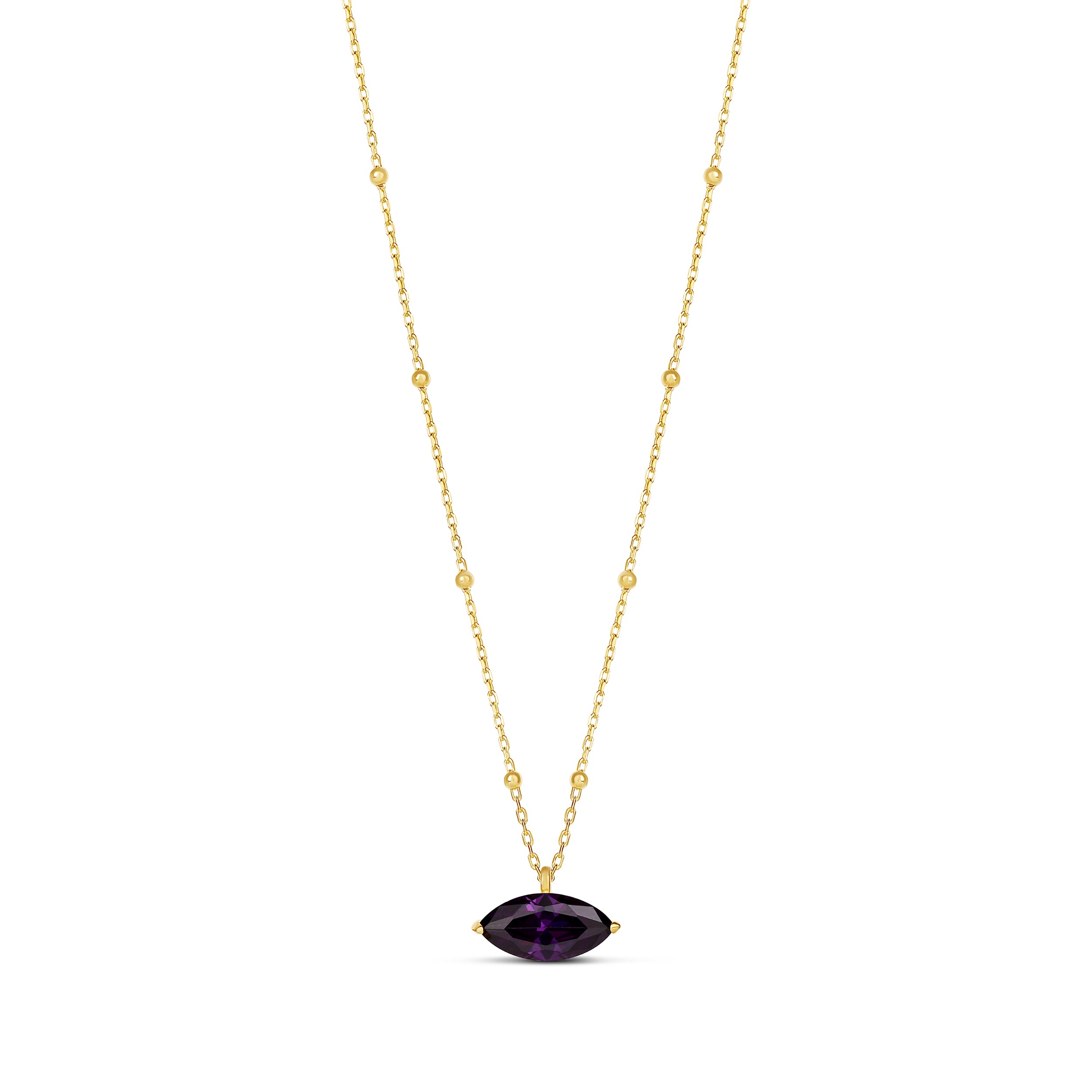 Marquise Station Necklace