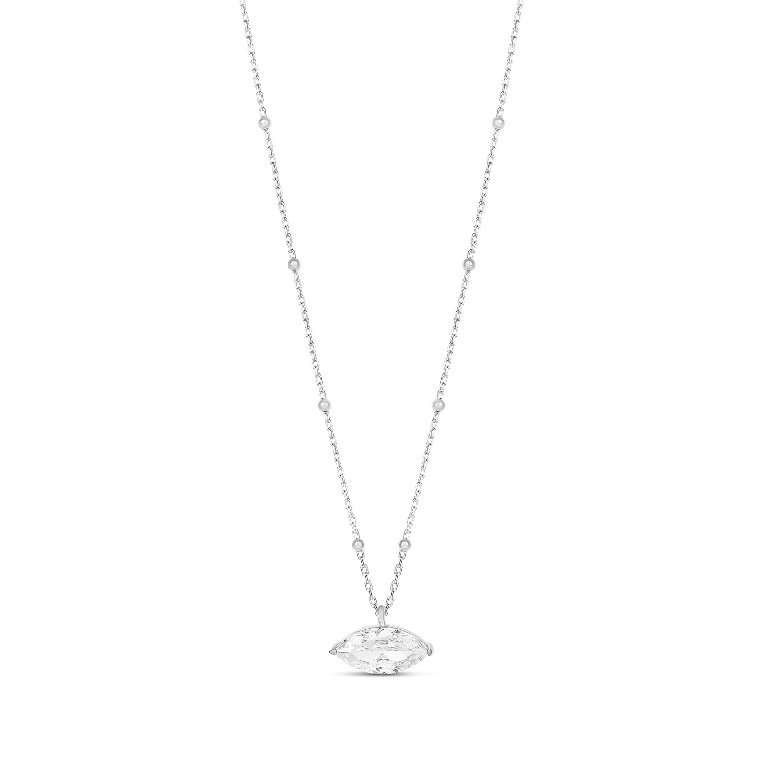 Marquise Station Necklace