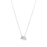 Emerald and Pear Two Stone Necklace