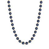 Round Victorian Style Tennis Necklace