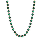 Round Victorian Style Tennis Necklace