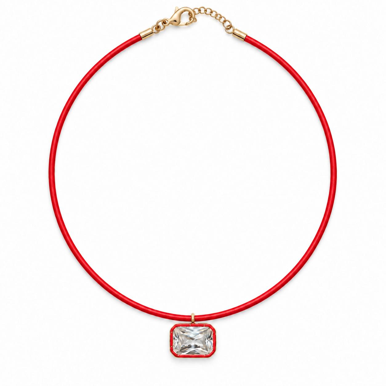 Color Cord Pendant Necklace