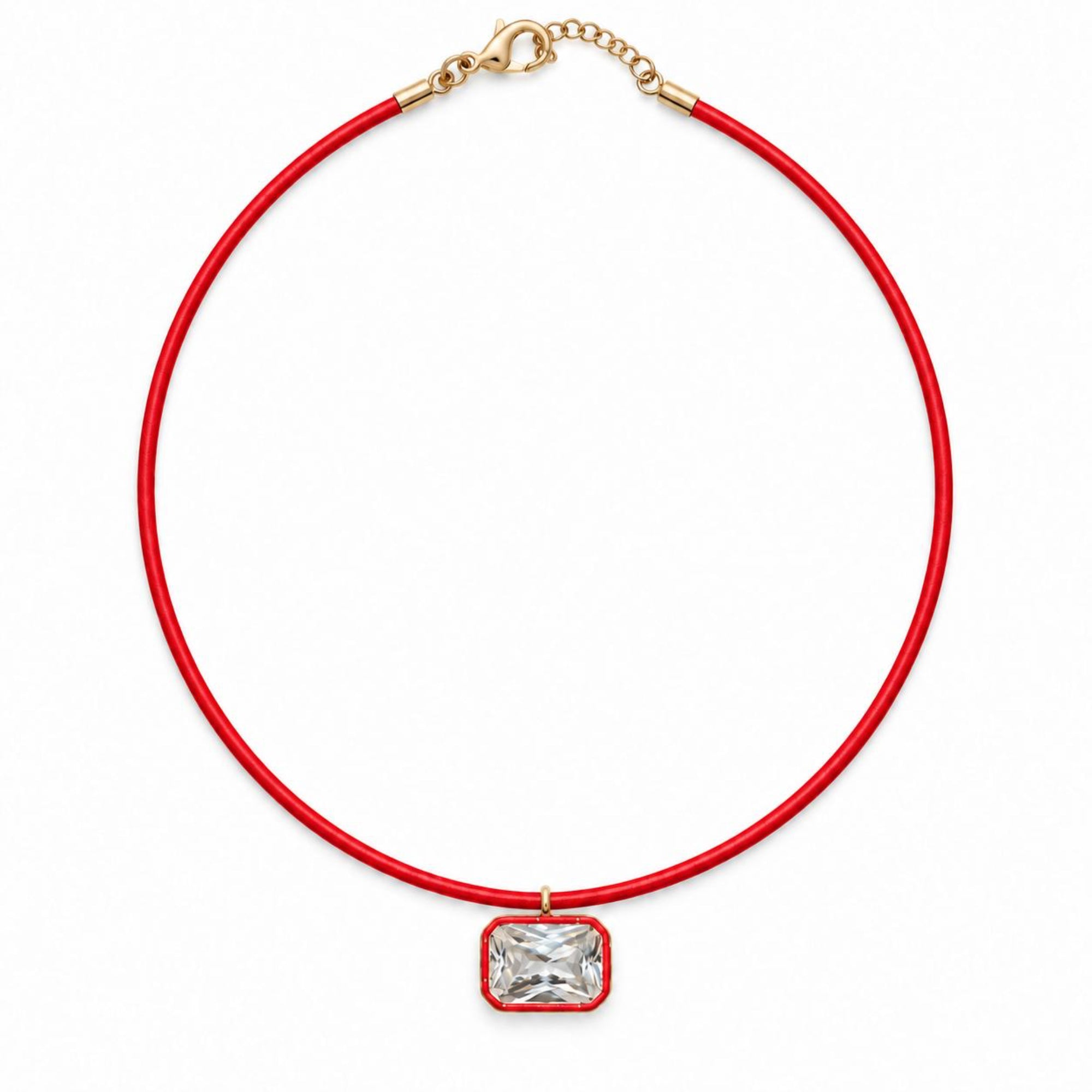 Color Cord Pendant Necklace