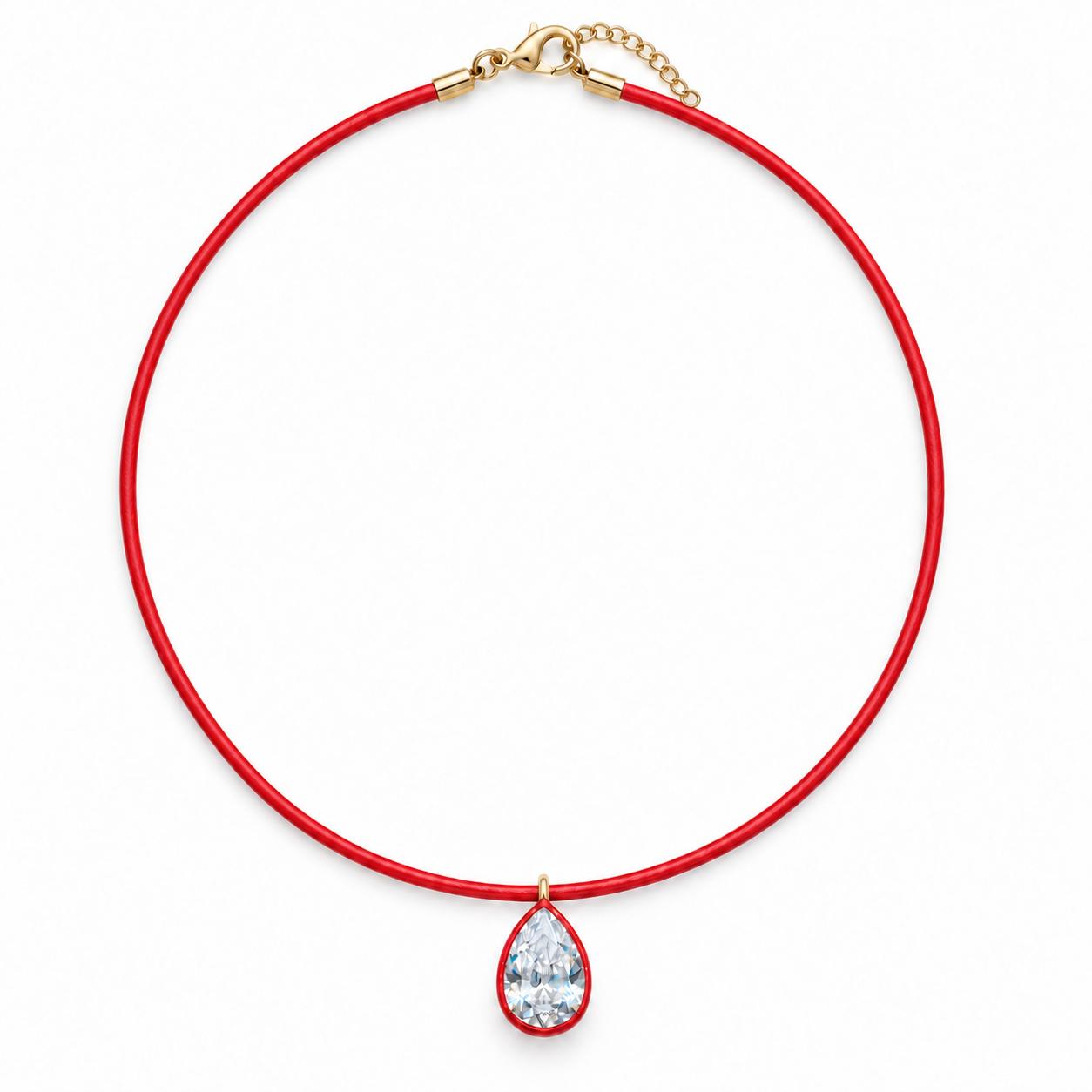 Color Cord Pendant Necklace