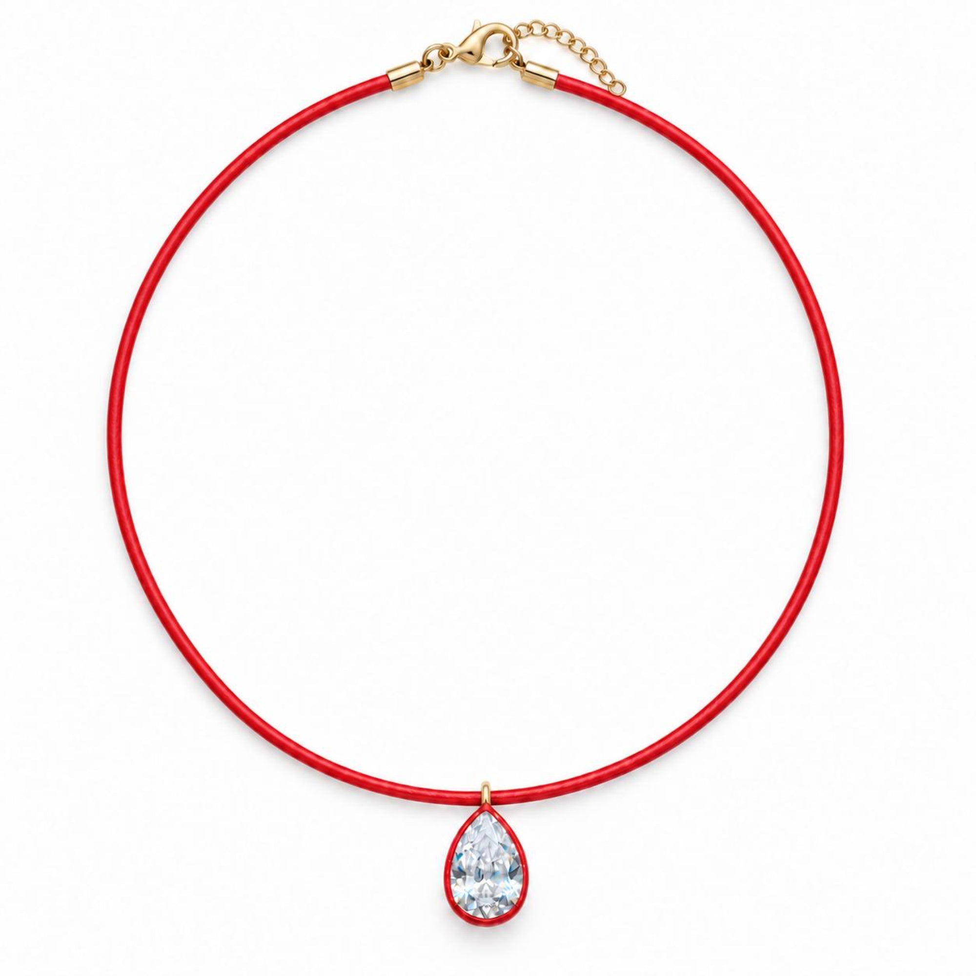 Color Cord Pendant Necklace