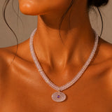 Pink Quartz with Pink Pendant