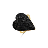 Pave Statement Heart Ring