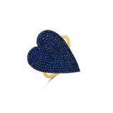 Pave Statement Heart Ring