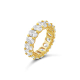 Oval Prong-Set Eternity Band