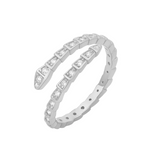 Thin Pave Snake Ring