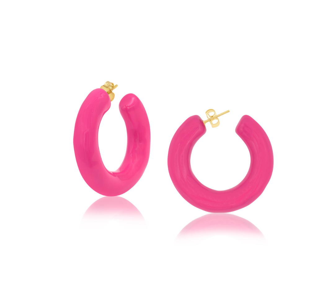 Enamel Large Tube Hoops