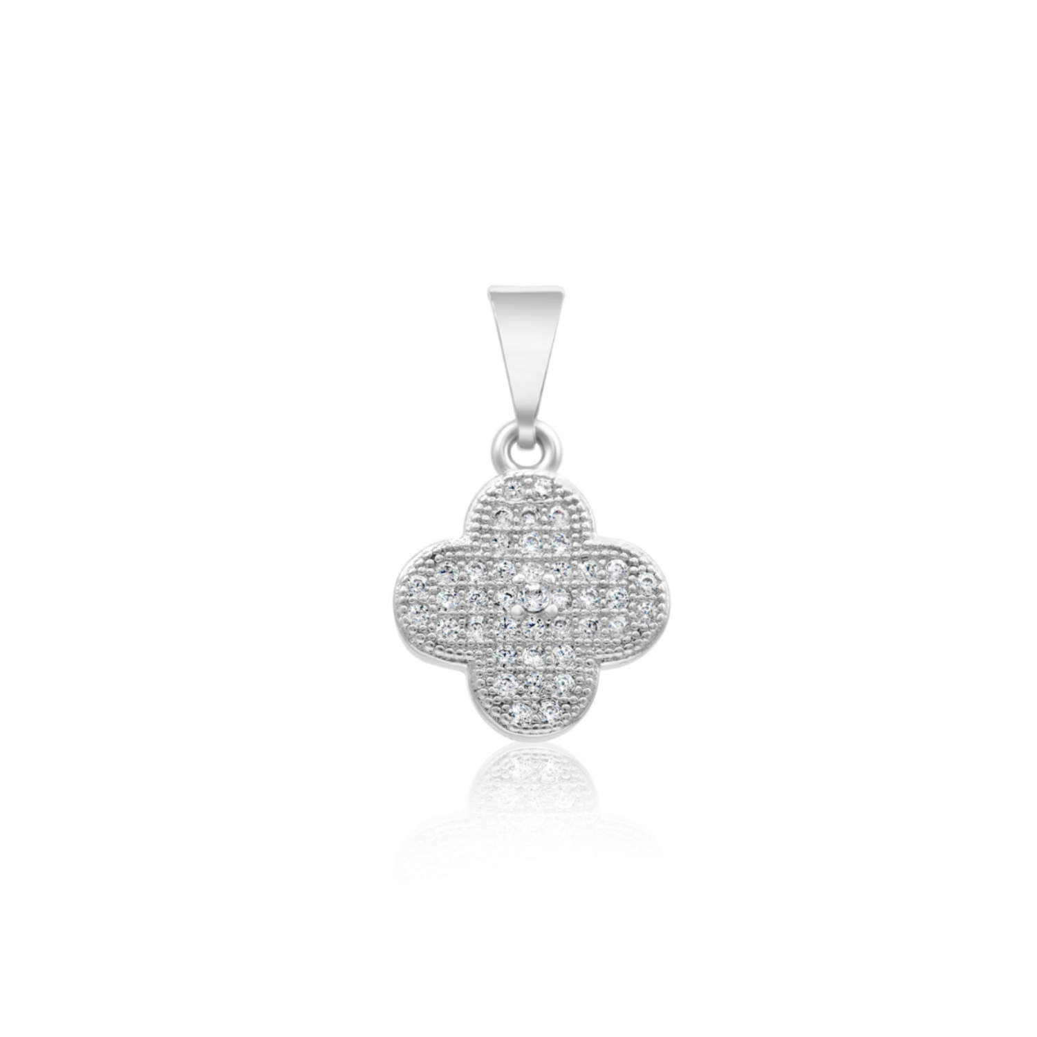 Pave Clover Charm