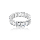 Emerald Bezel-Set Eternity Band