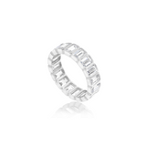 Emerald Bezel-Set Eternity Band