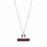 Pave T Bar Necklace