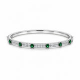 Thin Stone Segment Bangle