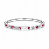 Thin Stone Segment Bangle