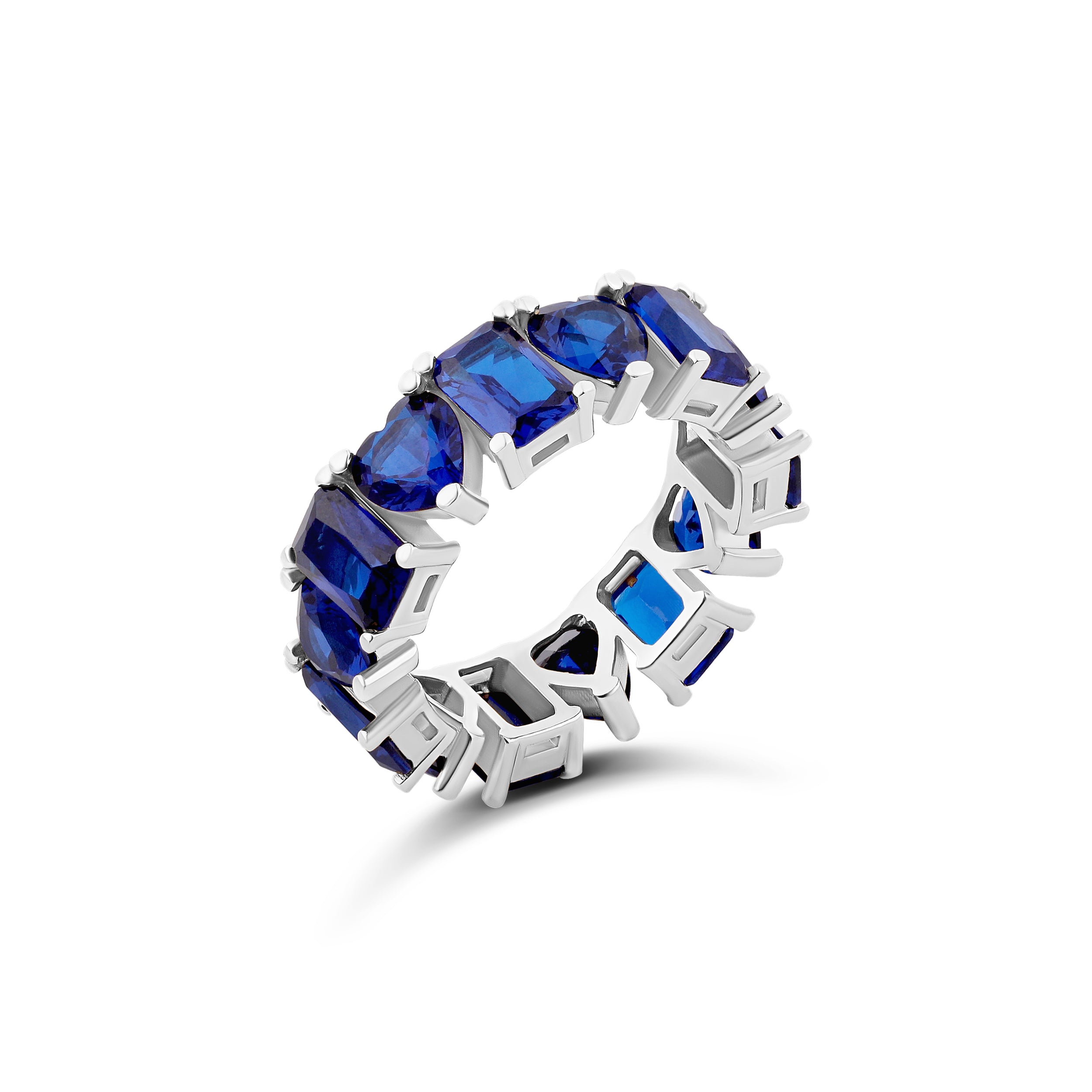 Heart and Emerald Eternity Band
