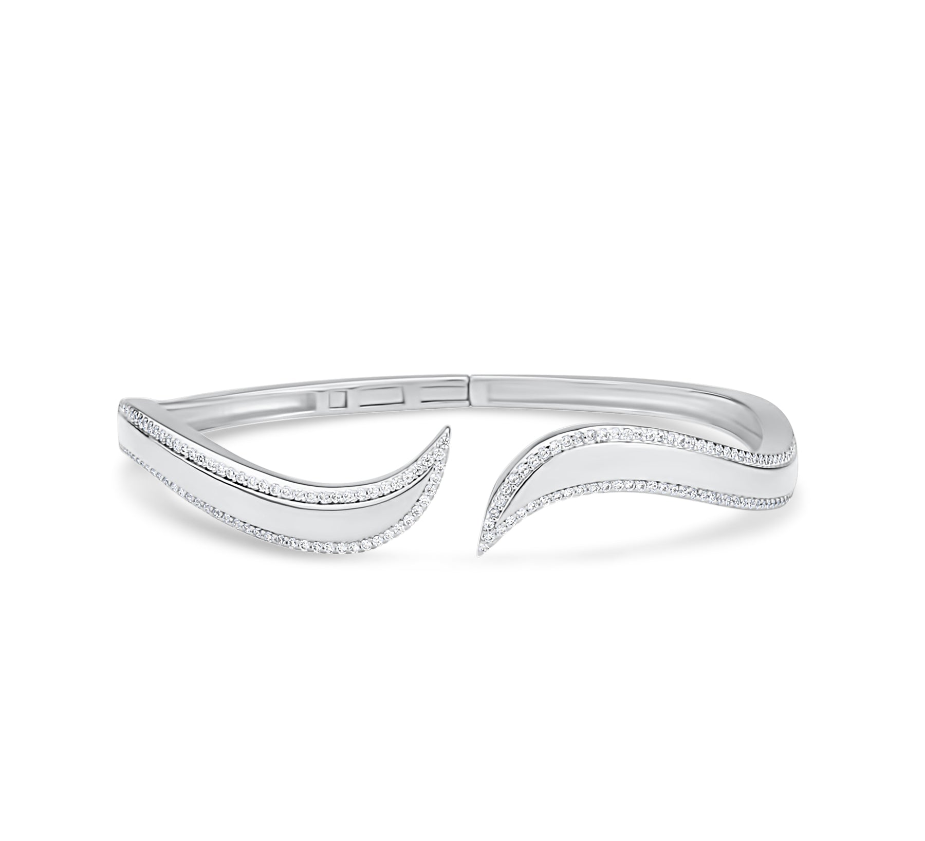 Pave Outline Curl Cuff