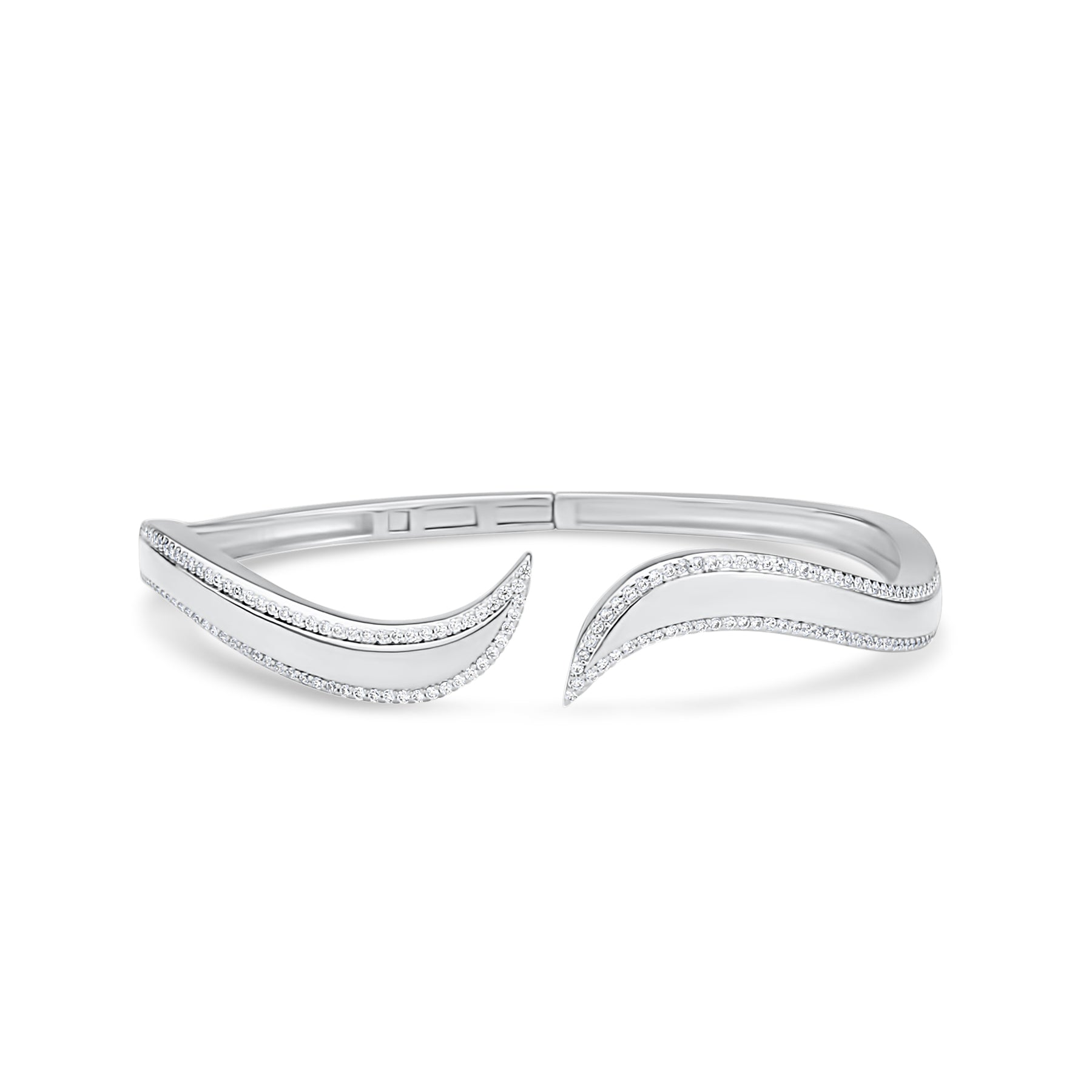 Pave Outline Curl Cuff