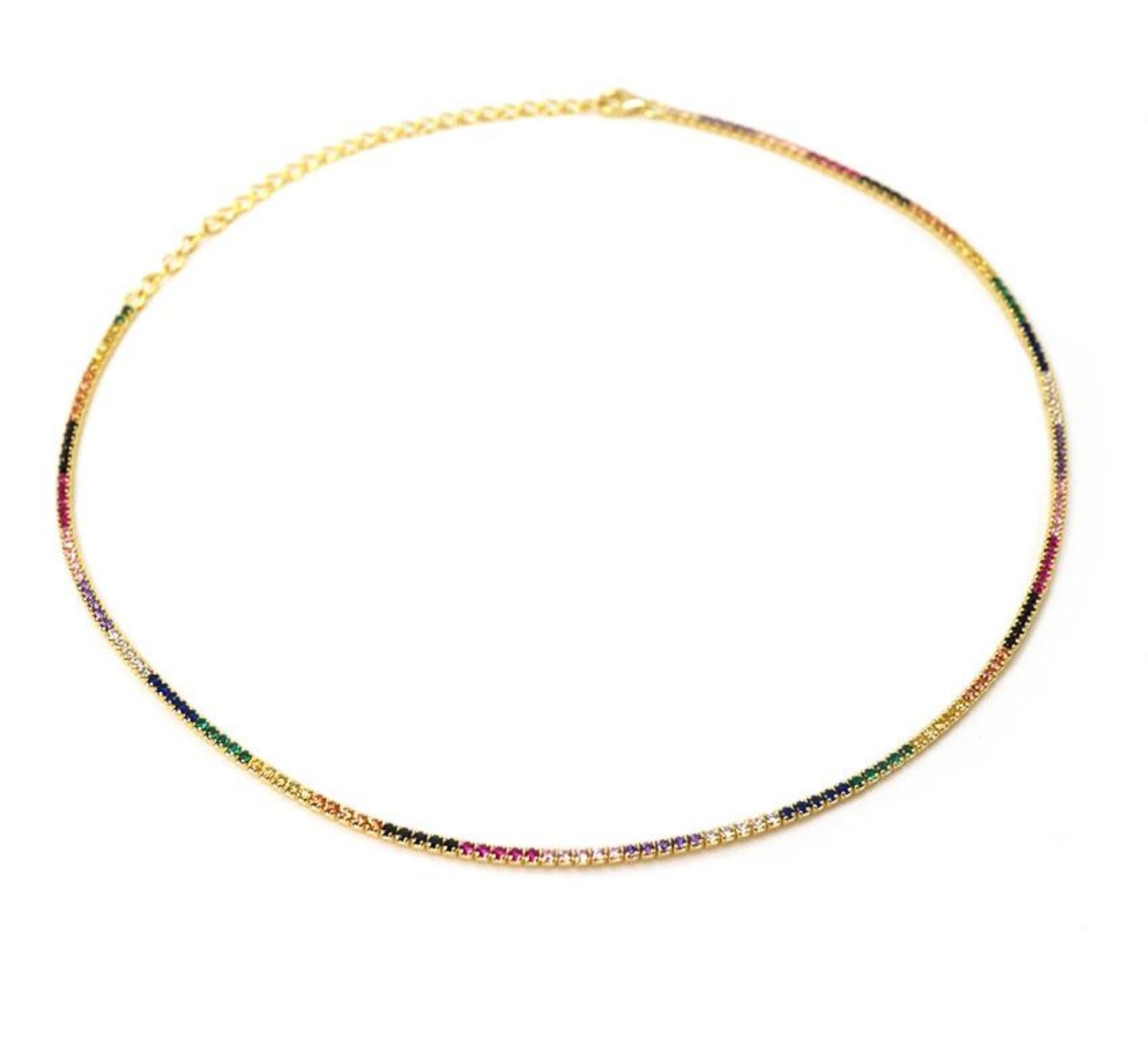 Thin Tennis Necklace