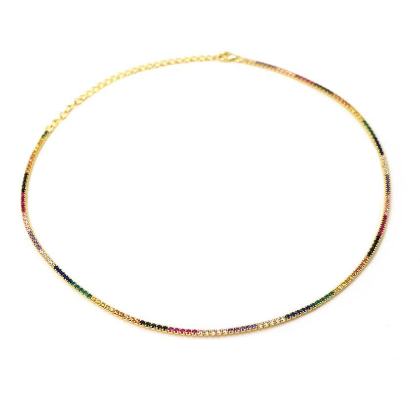 Thin Tennis Necklace