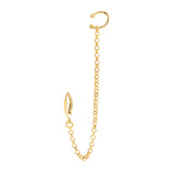 Ear Huggie Chain Cuff