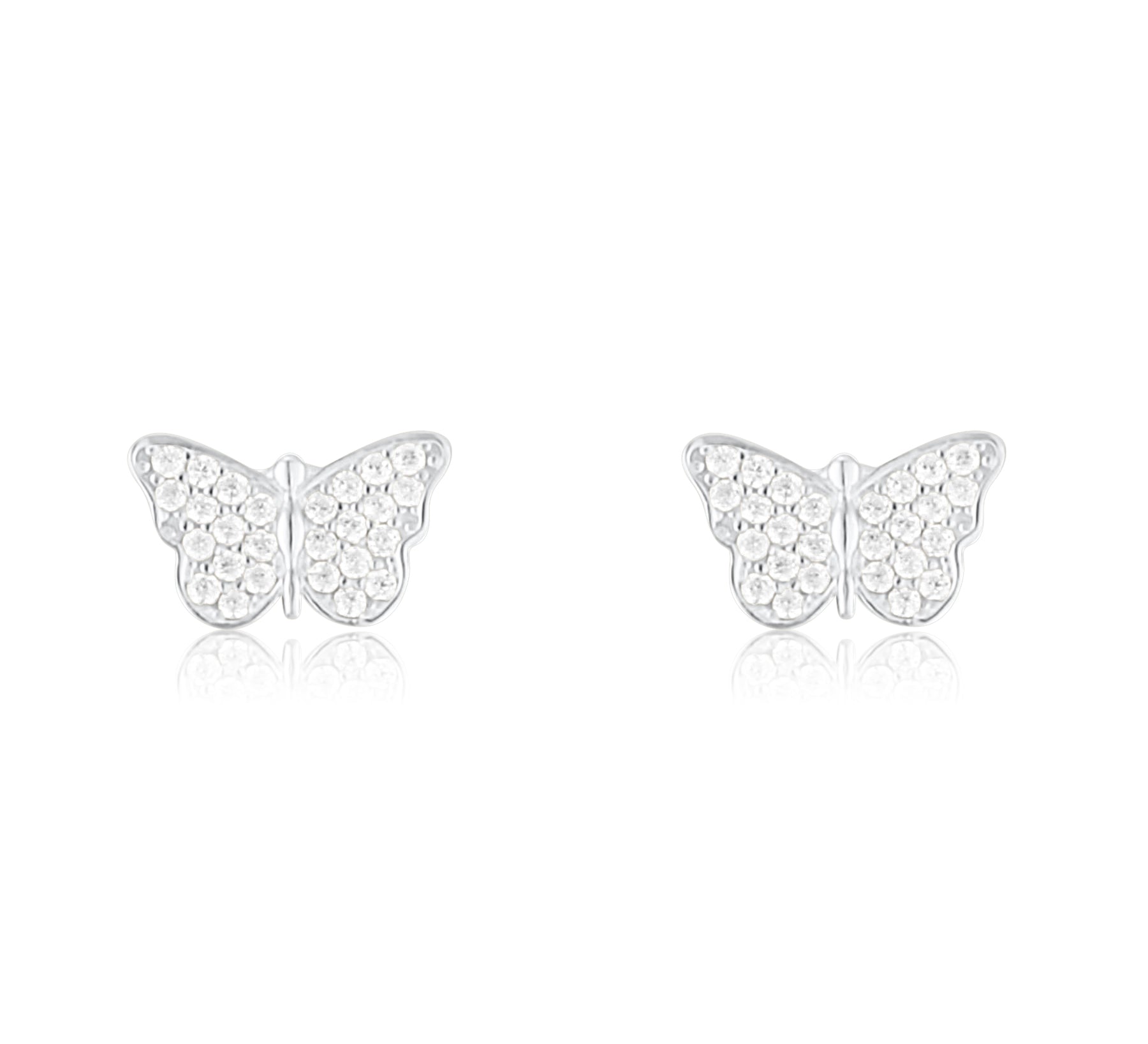 Pave Butterfly Studs