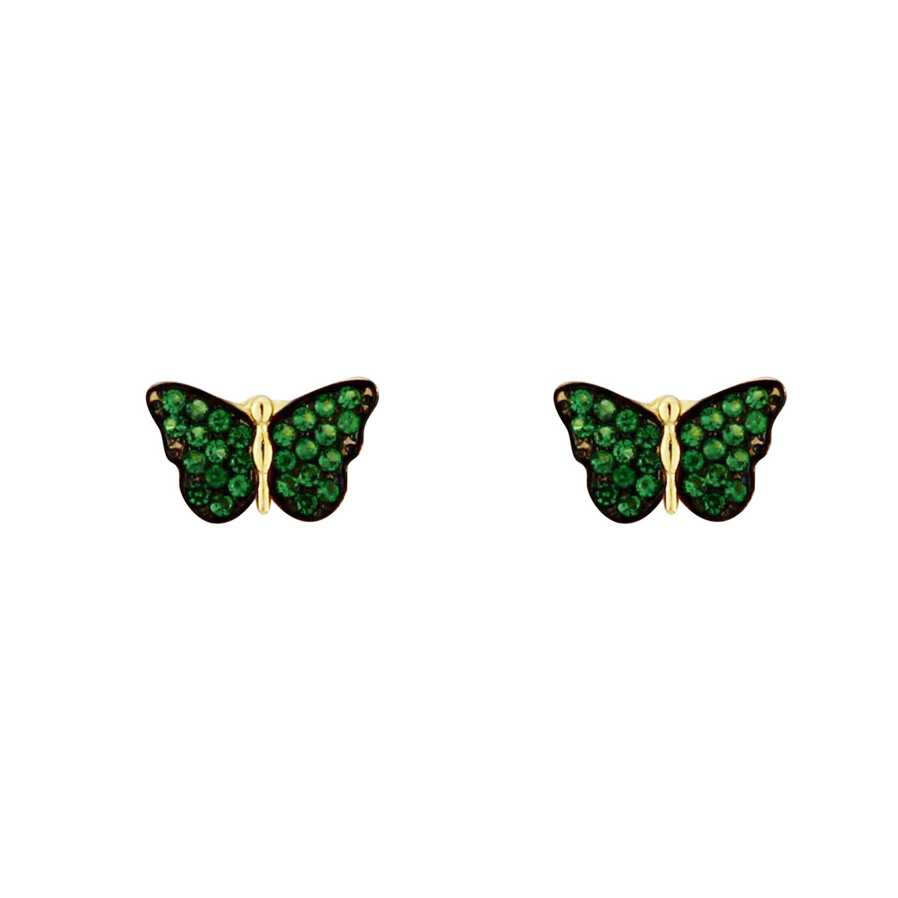 Pave Butterfly Studs