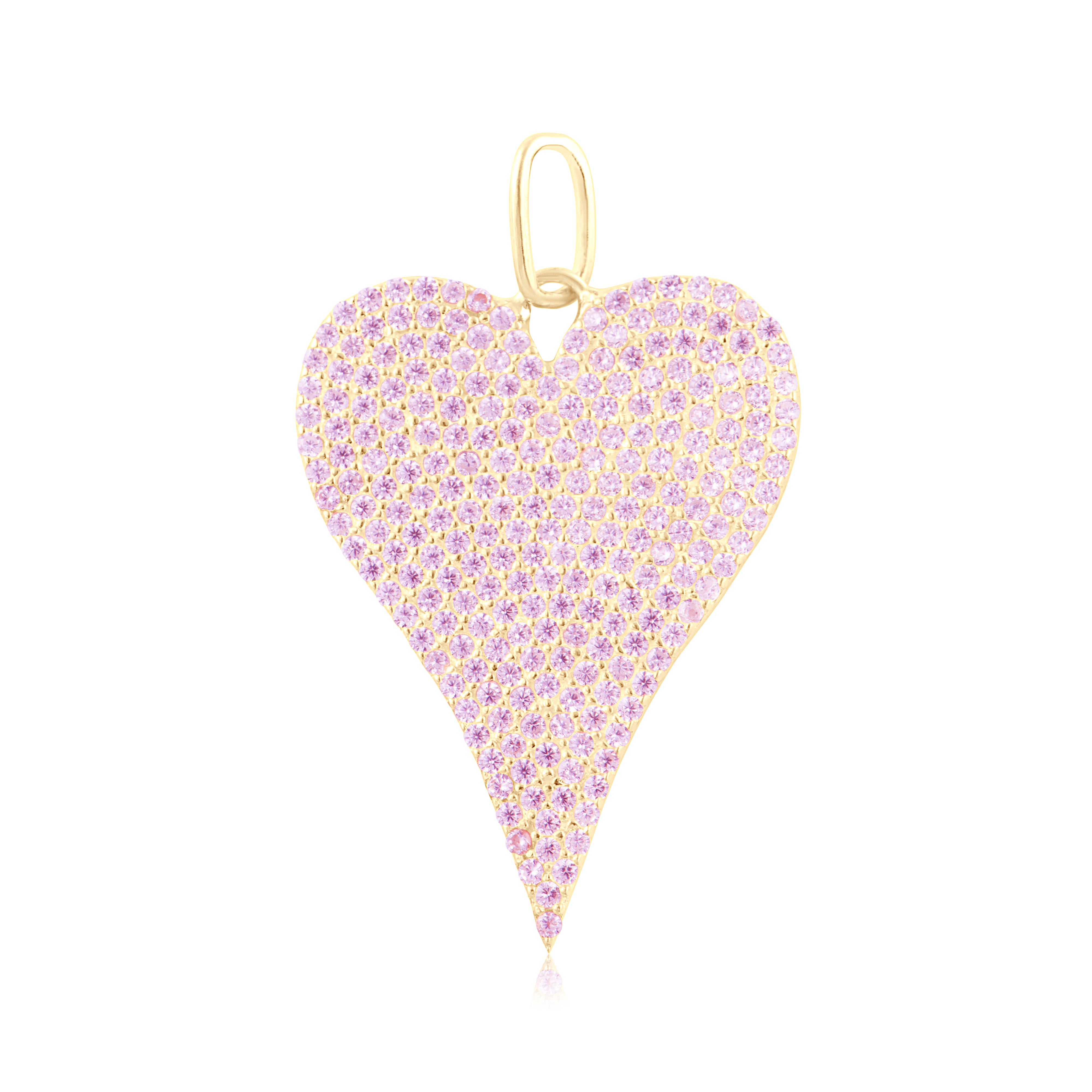 Pave Heart Charm
