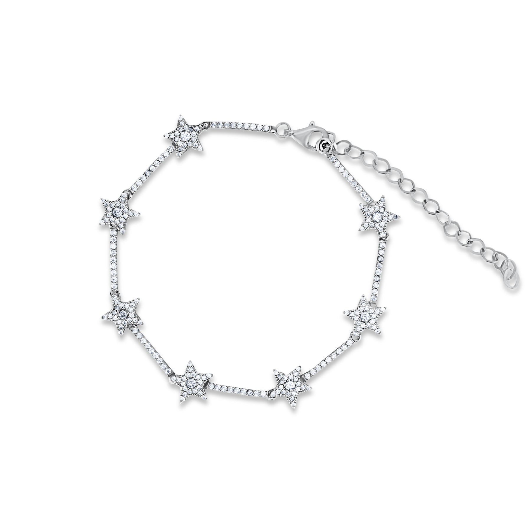Pave Diamond Stars Bracelet
