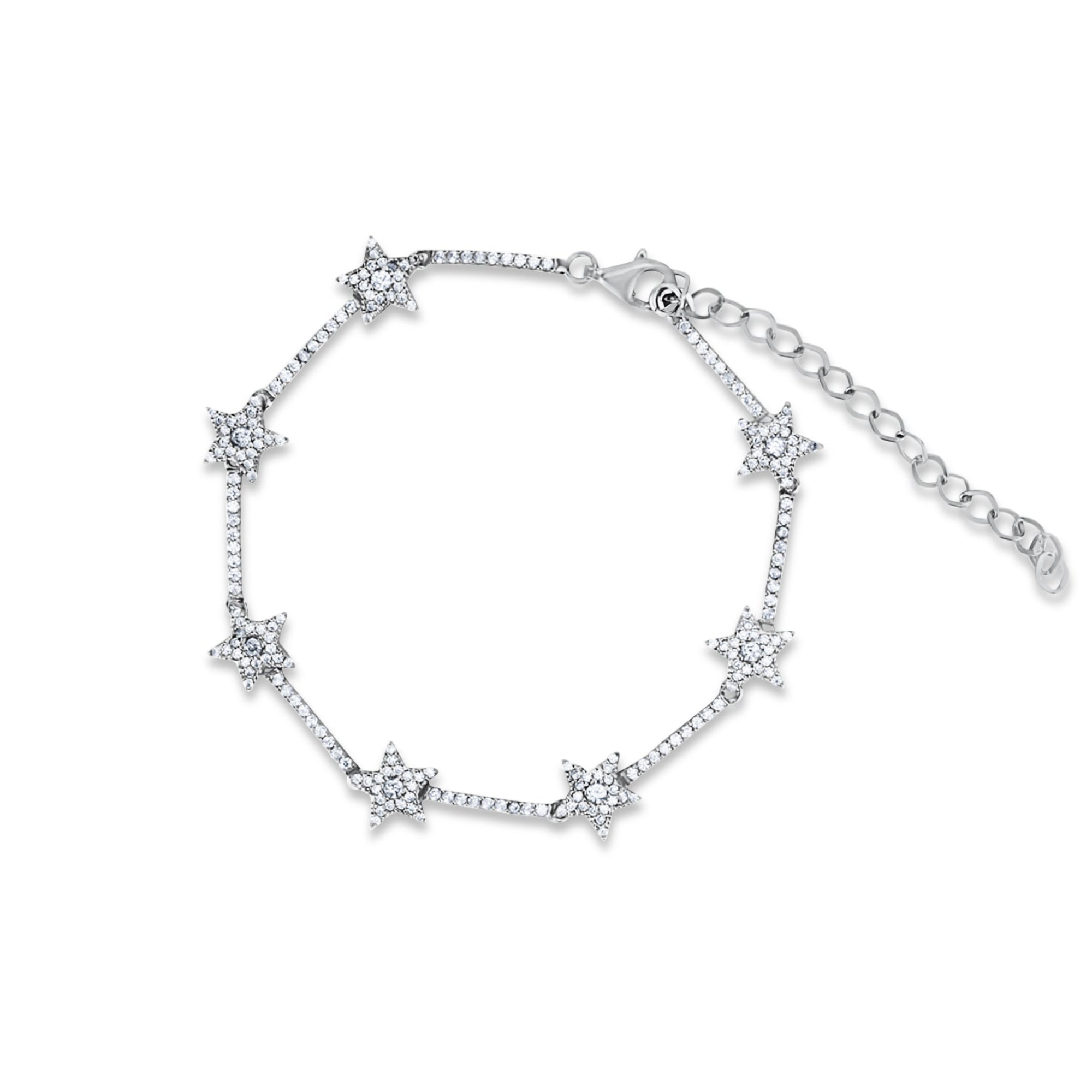 Pave Star Tennis Bracelet