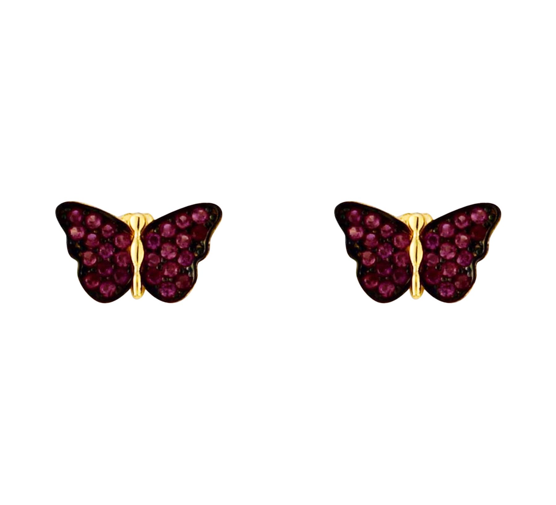 Pave Butterfly Studs