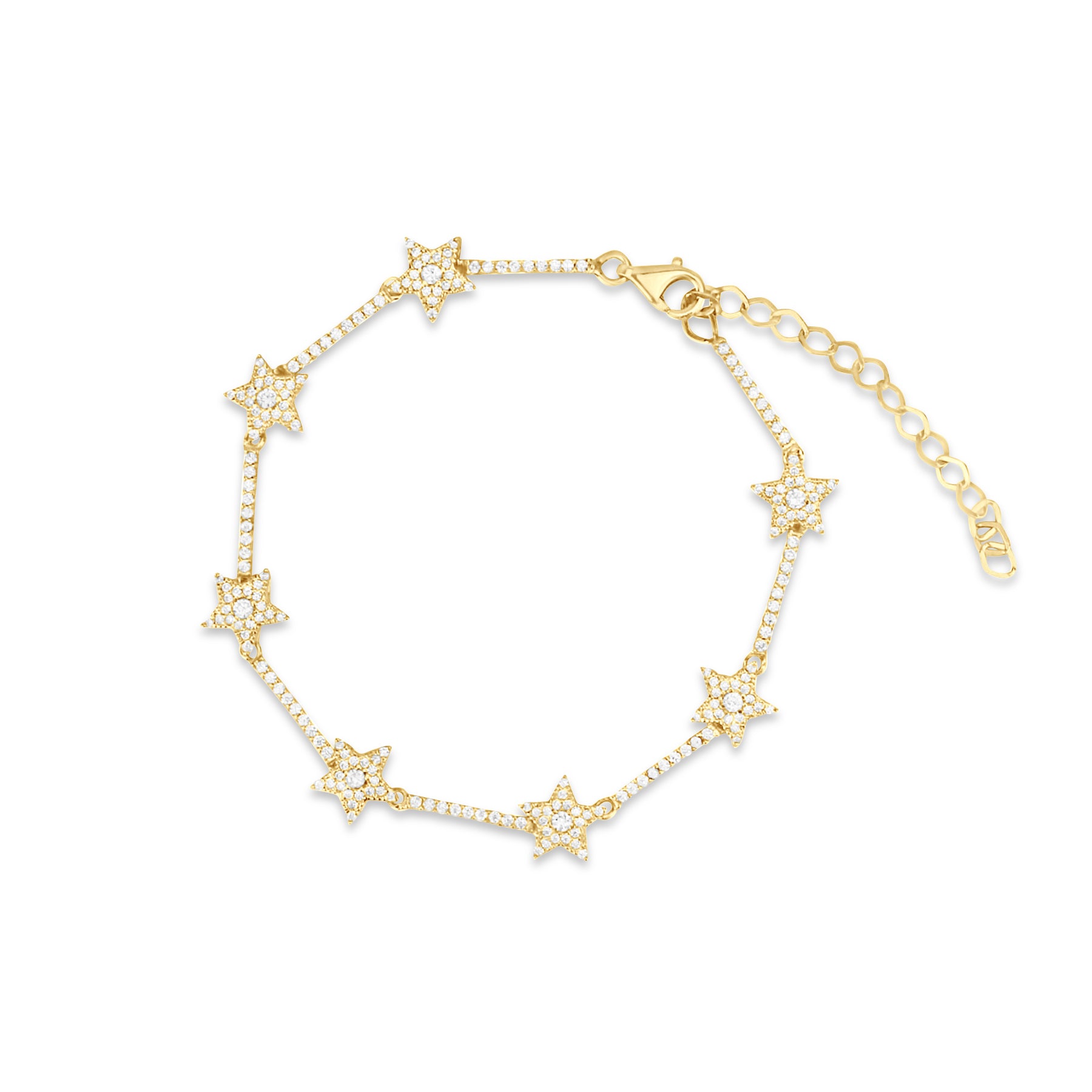 Pave Star Tennis Bracelet